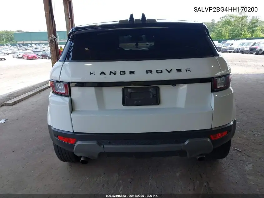 2017 Land Rover Range Rover Evoque Se/Se Premium VIN: SALVP2BG4HH170200 Lot: 42495623