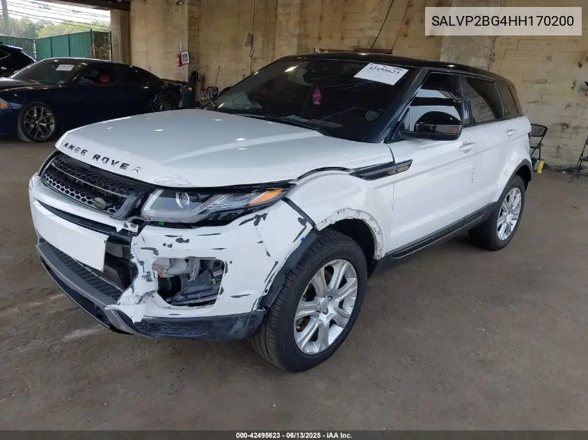 2017 Land Rover Range Rover Evoque Se/Se Premium VIN: SALVP2BG4HH170200 Lot: 42495623