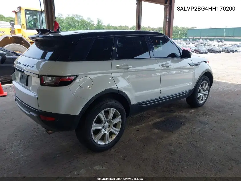 2017 Land Rover Range Rover Evoque Se/Se Premium VIN: SALVP2BG4HH170200 Lot: 42495623