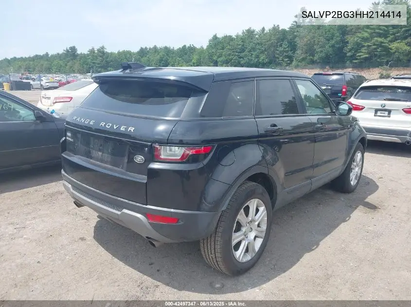 2017 Land Rover Range Rover Evoque Se/Se Premium VIN: SALVP2BG3HH214414 Lot: 42497347