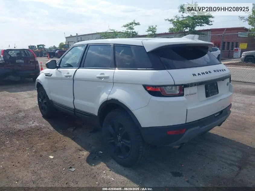 2017 Land Rover Range Rover Evoque Se/Se Premium VIN: SALVP2BG9HH208925 Lot: 42550405