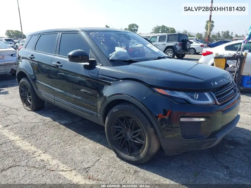 2017 Land Rover Range Rover Evoque Se/Se Premium VIN: SALVP2BGXHH181430 Lot: 42564938