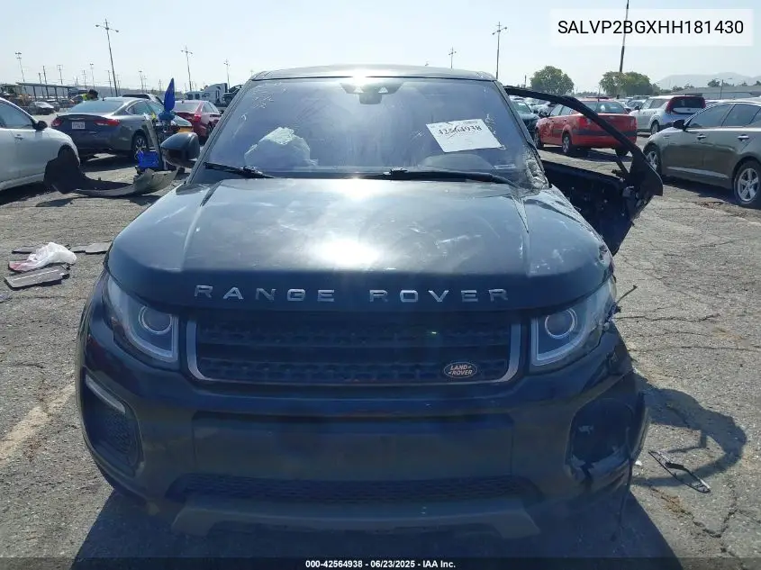 2017 Land Rover Range Rover Evoque Se/Se Premium VIN: SALVP2BGXHH181430 Lot: 42564938