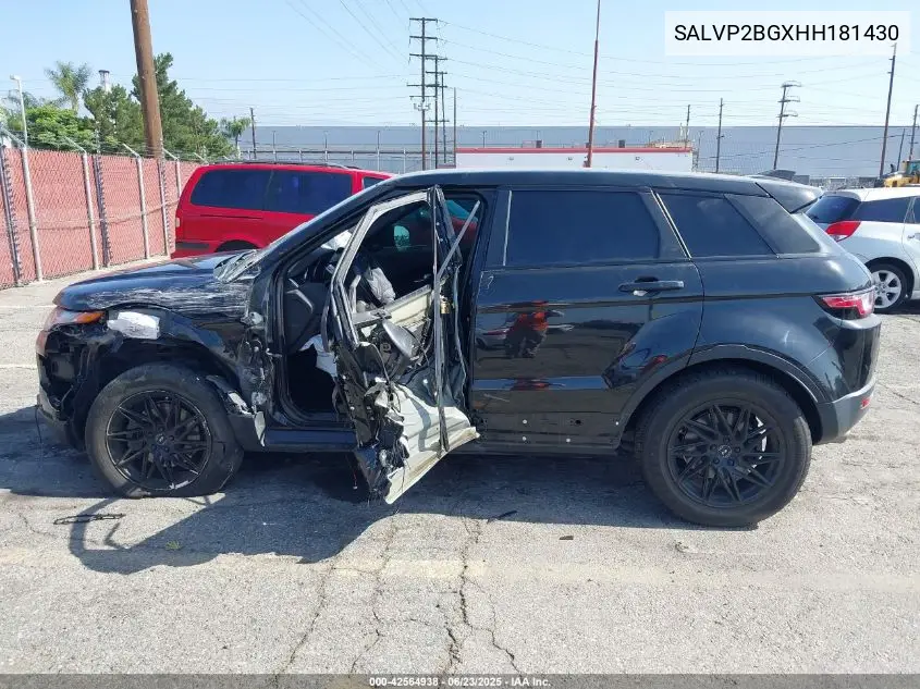 2017 Land Rover Range Rover Evoque Se/Se Premium VIN: SALVP2BGXHH181430 Lot: 42564938