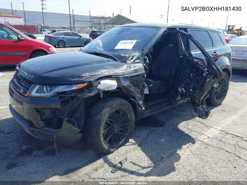 2017 Land Rover Range Rover Evoque Se/Se Premium VIN: SALVP2BGXHH181430 Lot: 42564938