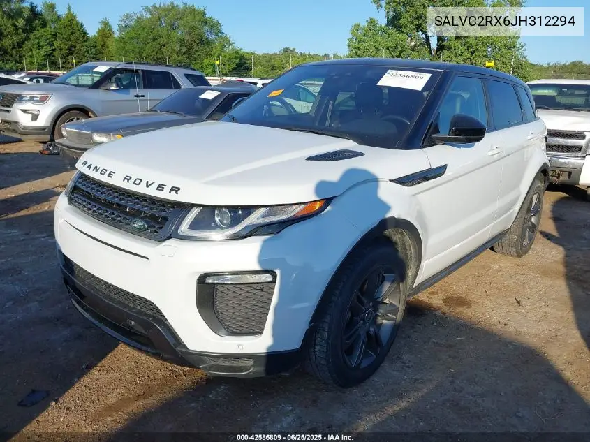 2018 Land Rover Range Rover Evoque Landmark Edition/Se Premium VIN: SALVC2RX6JH312294 Lot: 42586809