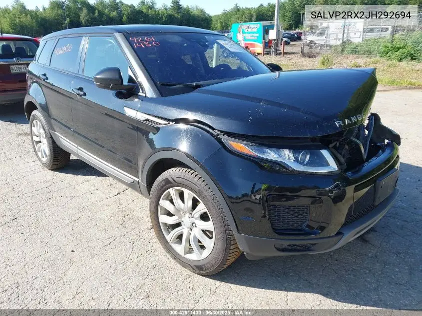 2018 Land Rover Range Rover Evoque Se VIN: SALVP2RX2JH292694 Lot: 42611430