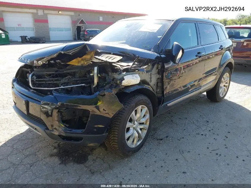 2018 Land Rover Range Rover Evoque Se VIN: SALVP2RX2JH292694 Lot: 42611430