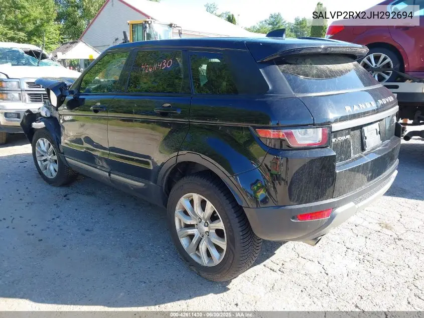 2018 Land Rover Range Rover Evoque Se VIN: SALVP2RX2JH292694 Lot: 42611430