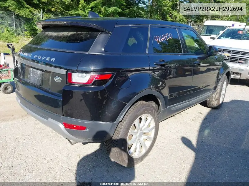 2018 Land Rover Range Rover Evoque Se VIN: SALVP2RX2JH292694 Lot: 42611430