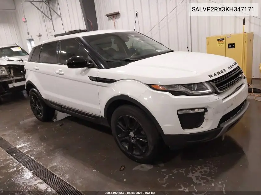 2019 Land Rover Range Rover Evoque Se/Se Premium VIN: SALVP2RX3KH347171 Lot: 41928657