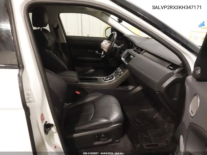 2019 Land Rover Range Rover Evoque Se/Se Premium VIN: SALVP2RX3KH347171 Lot: 41928657