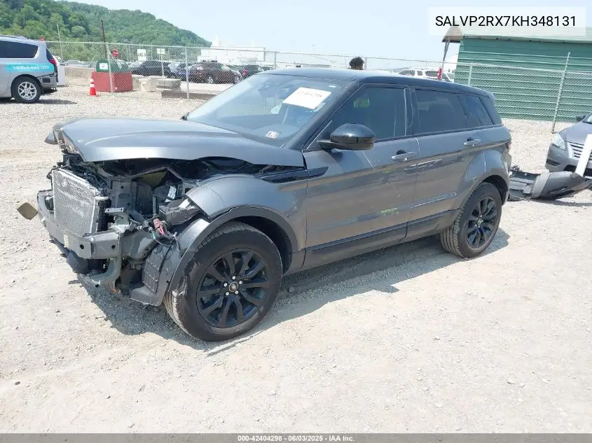 2019 Land Rover Range Rover Evoque Se/Se Premium VIN: SALVP2RX7KH348131 Lot: 42404298