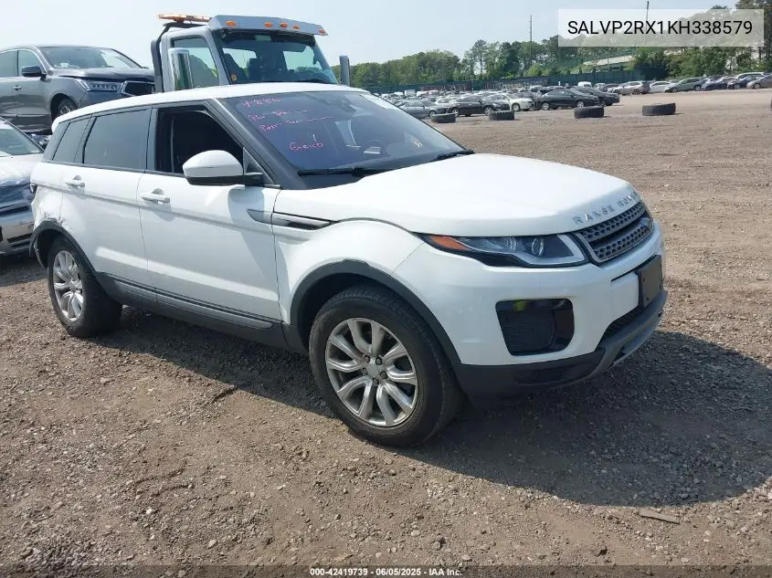 2019 Land Rover Range Rover Evoque Se/Se Premium VIN: SALVP2RX1KH338579 Lot: 42419739