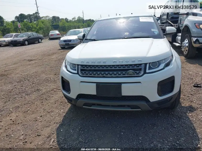 2019 Land Rover Range Rover Evoque Se/Se Premium VIN: SALVP2RX1KH338579 Lot: 42419739