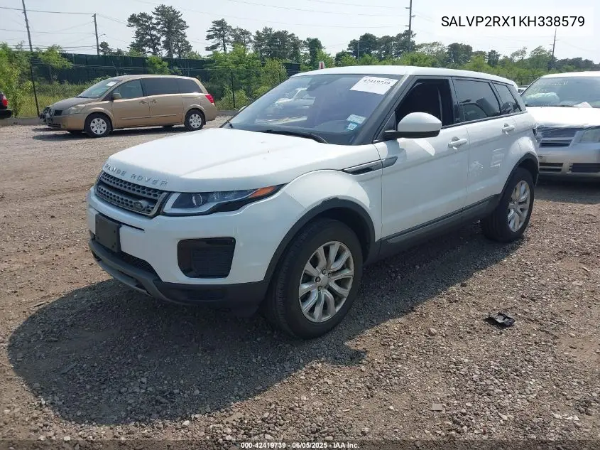 2019 Land Rover Range Rover Evoque Se/Se Premium VIN: SALVP2RX1KH338579 Lot: 42419739