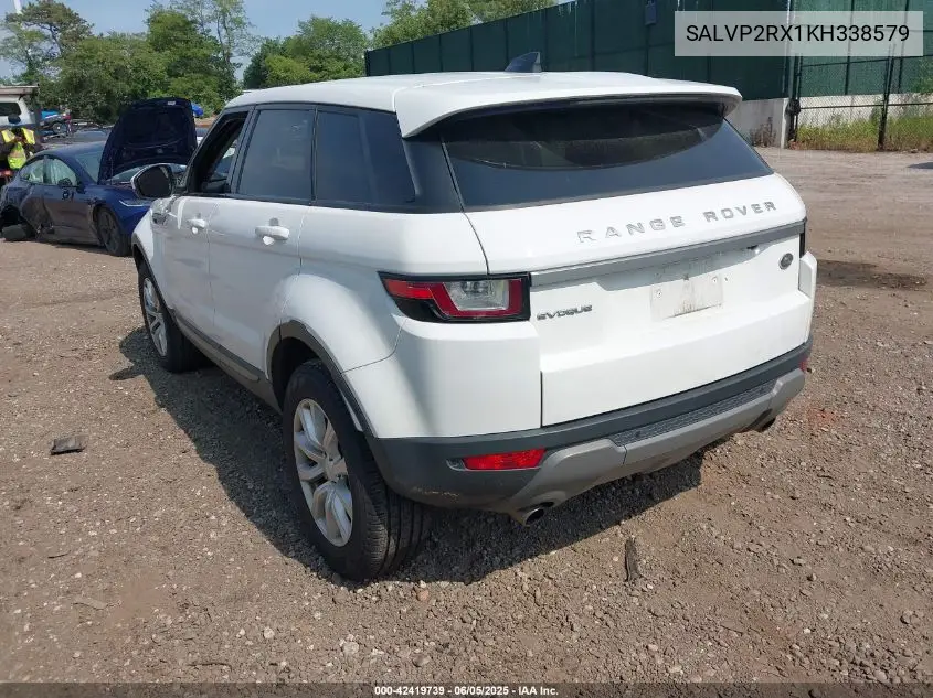 2019 Land Rover Range Rover Evoque Se/Se Premium VIN: SALVP2RX1KH338579 Lot: 42419739