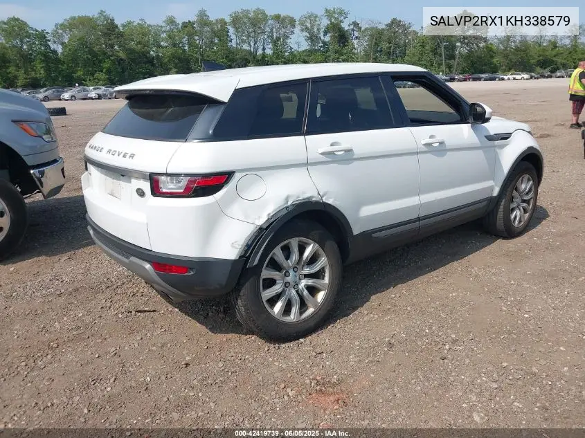 2019 Land Rover Range Rover Evoque Se/Se Premium VIN: SALVP2RX1KH338579 Lot: 42419739