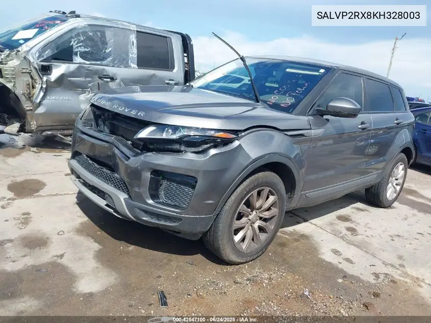 2019 Land Rover Range Rover Evoque Se/Se Premium VIN: SALVP2RX8KH328003 Lot: 42547100