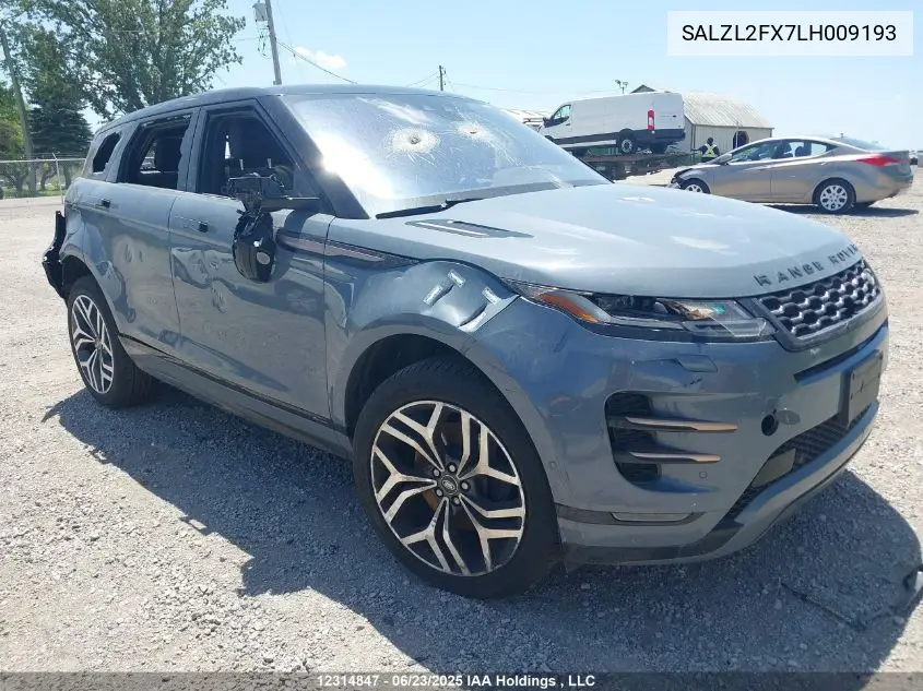 2020 Land Rover Range Rover Evoque First Edition VIN: SALZL2FX7LH009193 Lot: 12314847