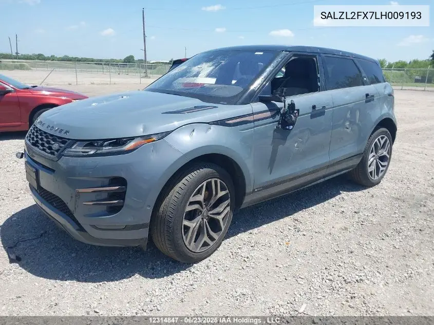 2020 Land Rover Range Rover Evoque First Edition VIN: SALZL2FX7LH009193 Lot: 12314847