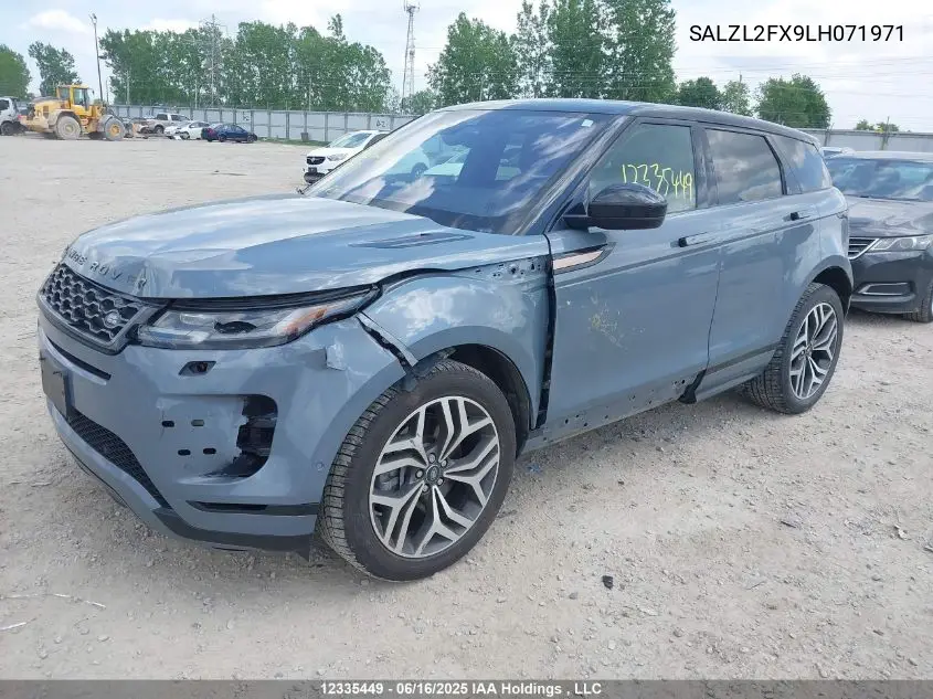2020 Land Rover Range Rover Evoque First Edition VIN: SALZL2FX9LH071971 Lot: 12335449