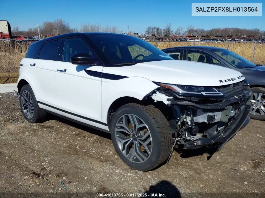 2020 Land Rover Range Rover Evoque Se VIN: SALZP2FX8LH013564 Lot: 41813755