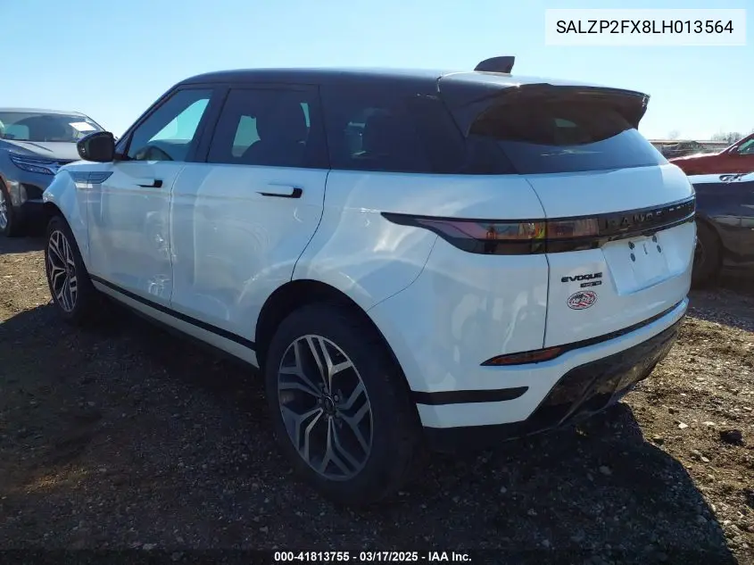 2020 Land Rover Range Rover Evoque Se VIN: SALZP2FX8LH013564 Lot: 41813755