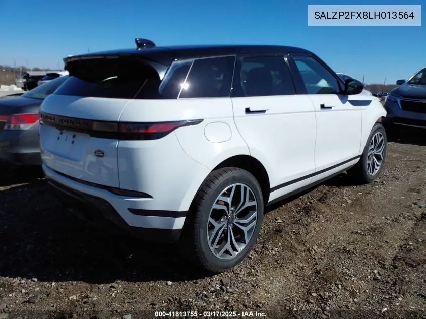 2020 Land Rover Range Rover Evoque Se VIN: SALZP2FX8LH013564 Lot: 41813755
