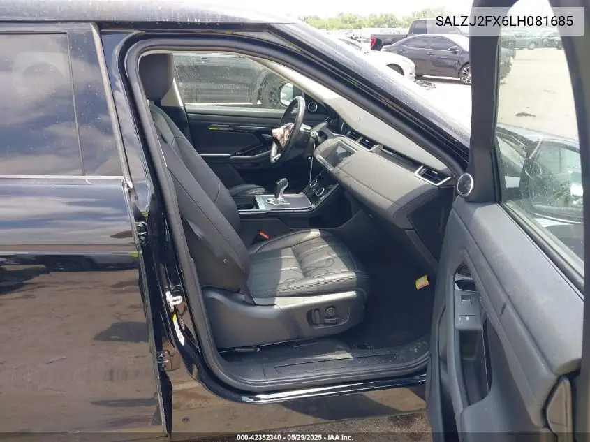 2020 Land Rover Range Rover Evoque S VIN: SALZJ2FX6LH081685 Lot: 42382340