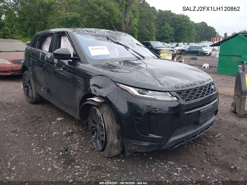 2020 Land Rover Range Rover Evoque S VIN: SALZJ2FX1LH120862 Lot: 42492367