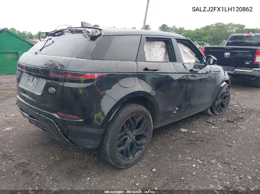 2020 Land Rover Range Rover Evoque S VIN: SALZJ2FX1LH120862 Lot: 42492367