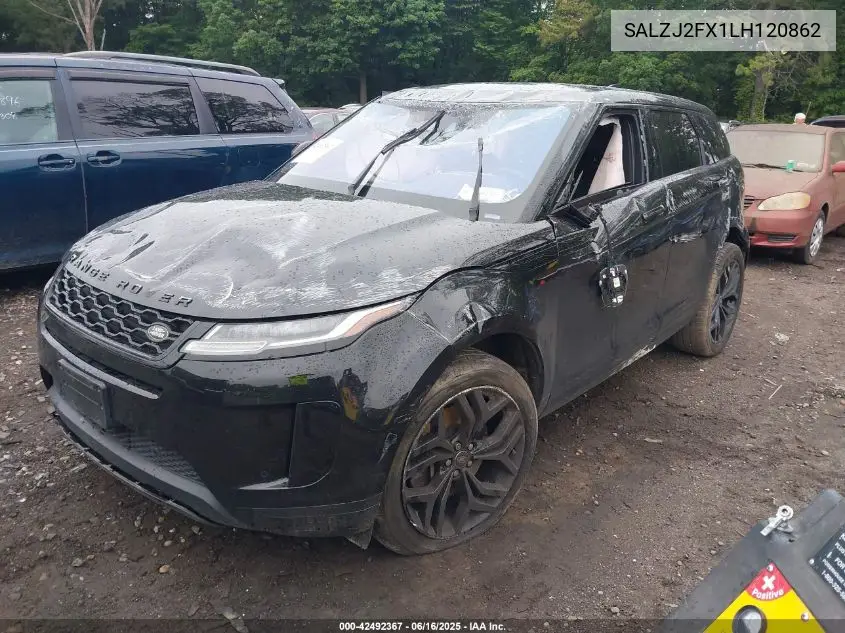2020 Land Rover Range Rover Evoque S VIN: SALZJ2FX1LH120862 Lot: 42492367