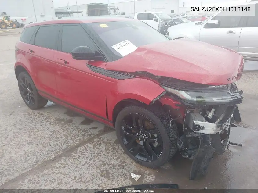 2020 Land Rover Range Rover Evoque S VIN: SALZJ2FX6LH018148 Lot: 42514431