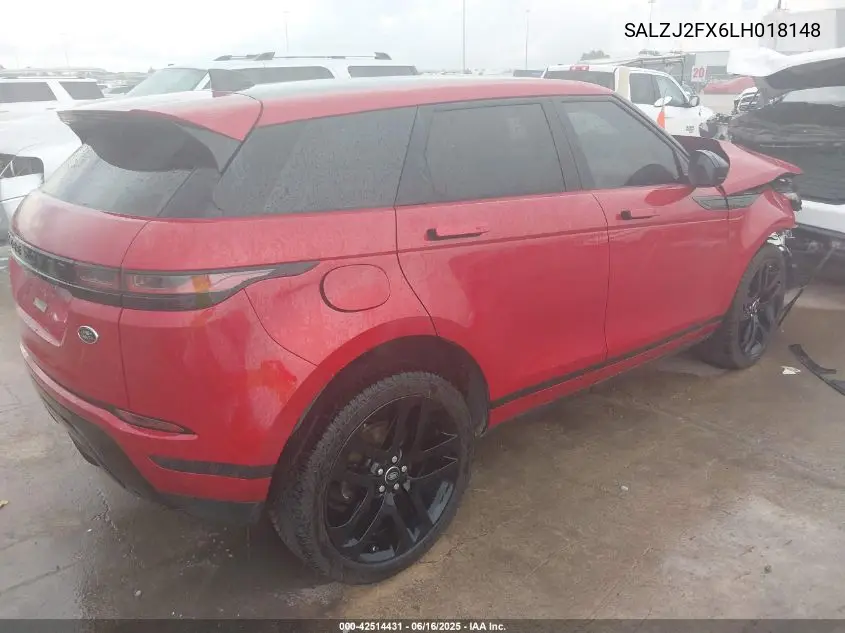 2020 Land Rover Range Rover Evoque S VIN: SALZJ2FX6LH018148 Lot: 42514431
