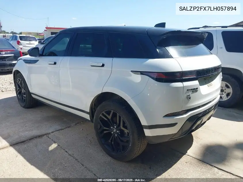 2020 Land Rover Range Rover Evoque Se VIN: SALZP2FX7LH057894 Lot: 42528395