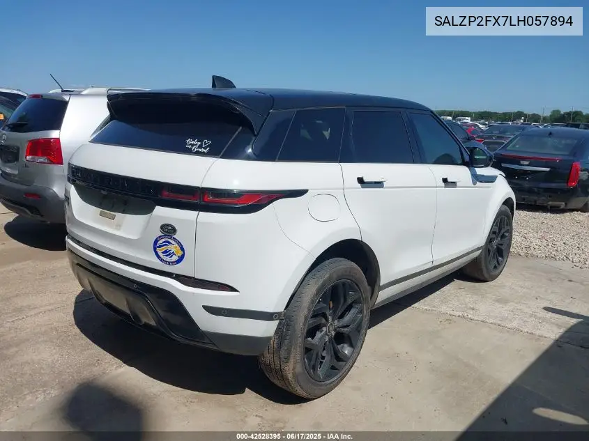 2020 Land Rover Range Rover Evoque Se VIN: SALZP2FX7LH057894 Lot: 42528395