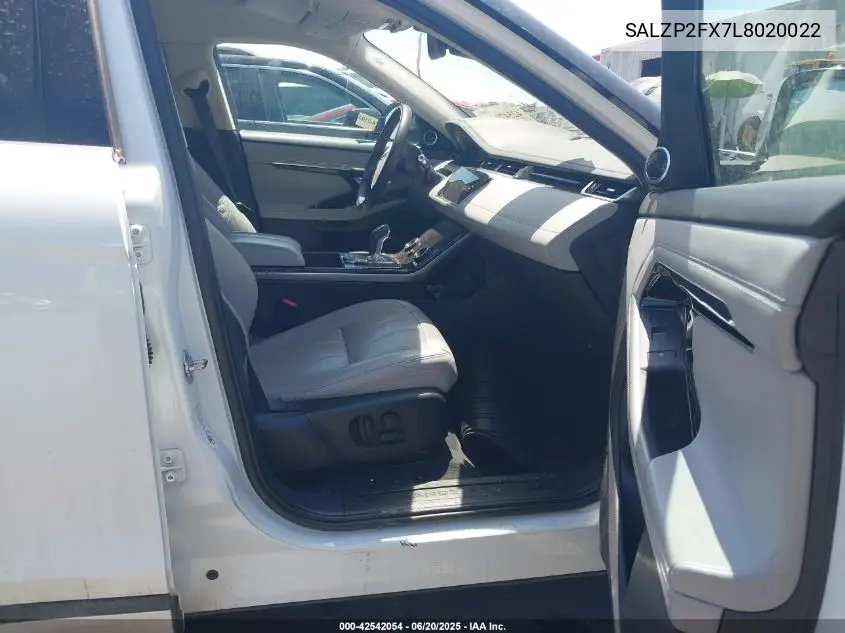 2020 Land Rover Range Rover Evoque Se VIN: SALZP2FX7L8020022 Lot: 42542054