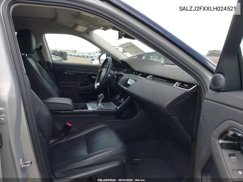 2020 Land Rover Range Rover Evoque S VIN: SALZJ2FXXLH024521 Lot: 42552040