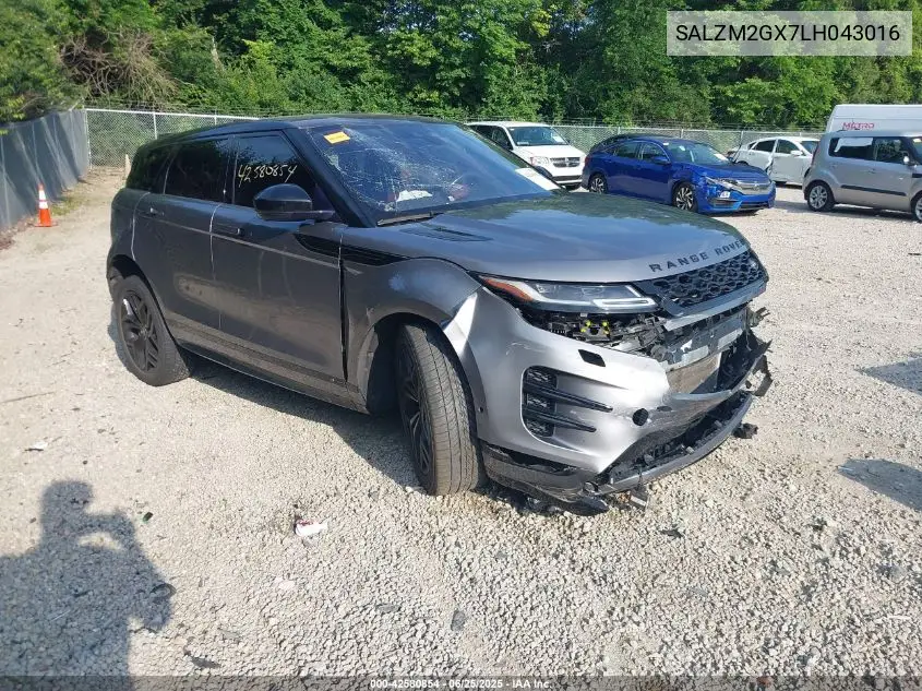 2020 Land Rover Range Rover Evoque R-Dynamic Hse VIN: SALZM2GX7LH043016 Lot: 42580854