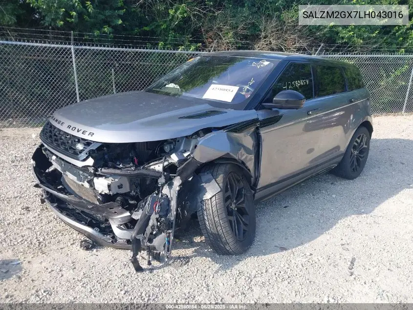 2020 Land Rover Range Rover Evoque R-Dynamic Hse VIN: SALZM2GX7LH043016 Lot: 42580854