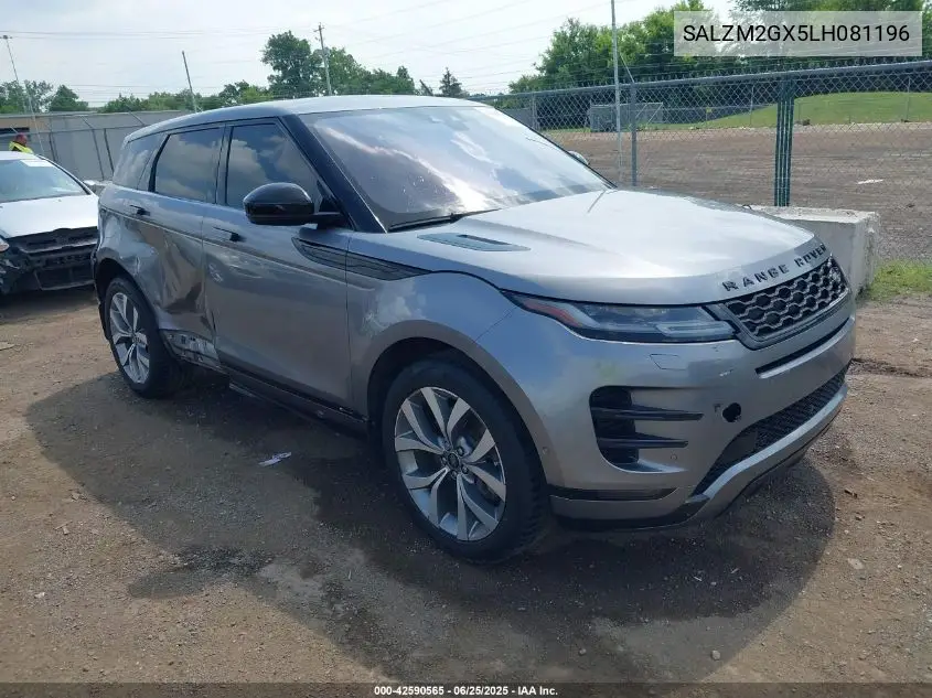 2020 Land Rover Range Rover Evoque R-Dynamic Hse VIN: SALZM2GX5LH081196 Lot: 42590565