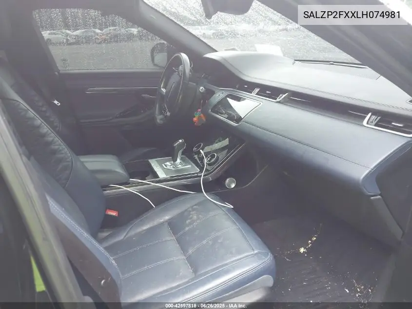 2020 Land Rover Range Rover Evoque Se VIN: SALZP2FXXLH074981 Lot: 42597818