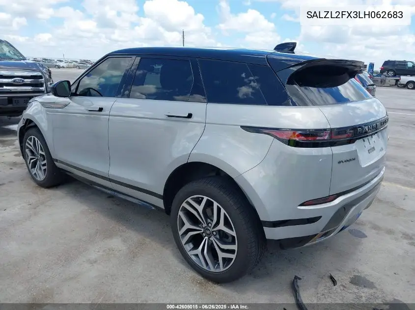 2020 Land Rover Range Rover Evoque First Edition VIN: SALZL2FX3LH062683 Lot: 42605015