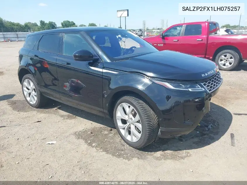 2020 Land Rover Range Rover Evoque Se VIN: SALZP2FX1LH075257 Lot: 42614275