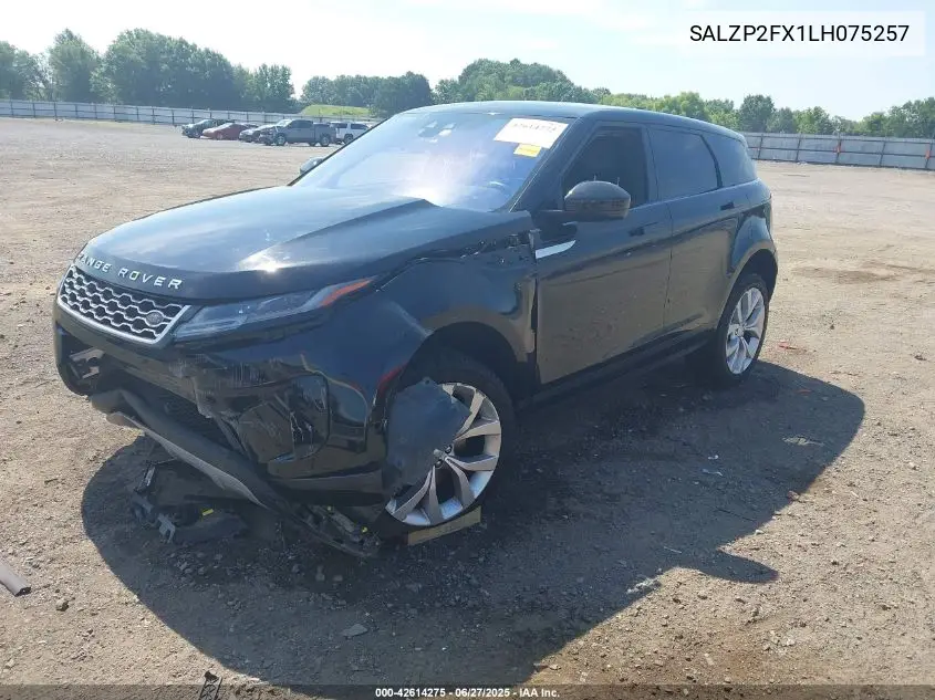 2020 Land Rover Range Rover Evoque Se VIN: SALZP2FX1LH075257 Lot: 42614275