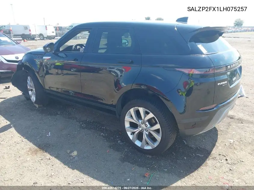 2020 Land Rover Range Rover Evoque Se VIN: SALZP2FX1LH075257 Lot: 42614275