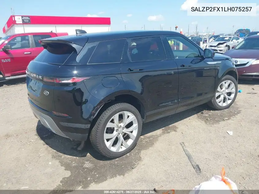 2020 Land Rover Range Rover Evoque Se VIN: SALZP2FX1LH075257 Lot: 42614275