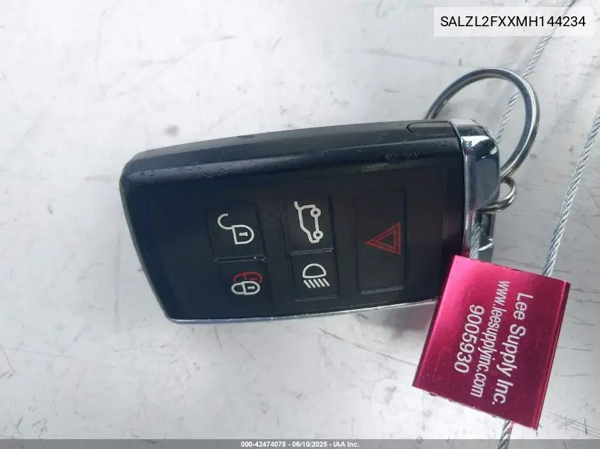 2021 Land Rover Range Rover Evoque R-Dynamic Se VIN: SALZL2FXXMH144234 Lot: 42474078