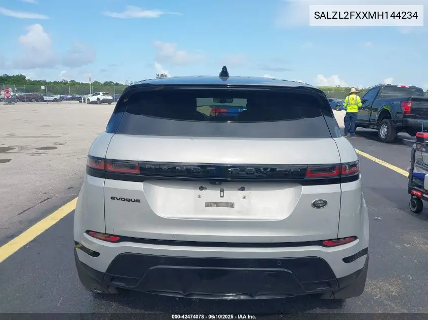 2021 Land Rover Range Rover Evoque R-Dynamic Se VIN: SALZL2FXXMH144234 Lot: 42474078